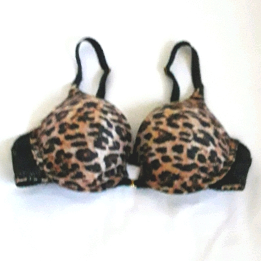 MAIDENFORM LEOPARD PRINT PUSHUP BRA